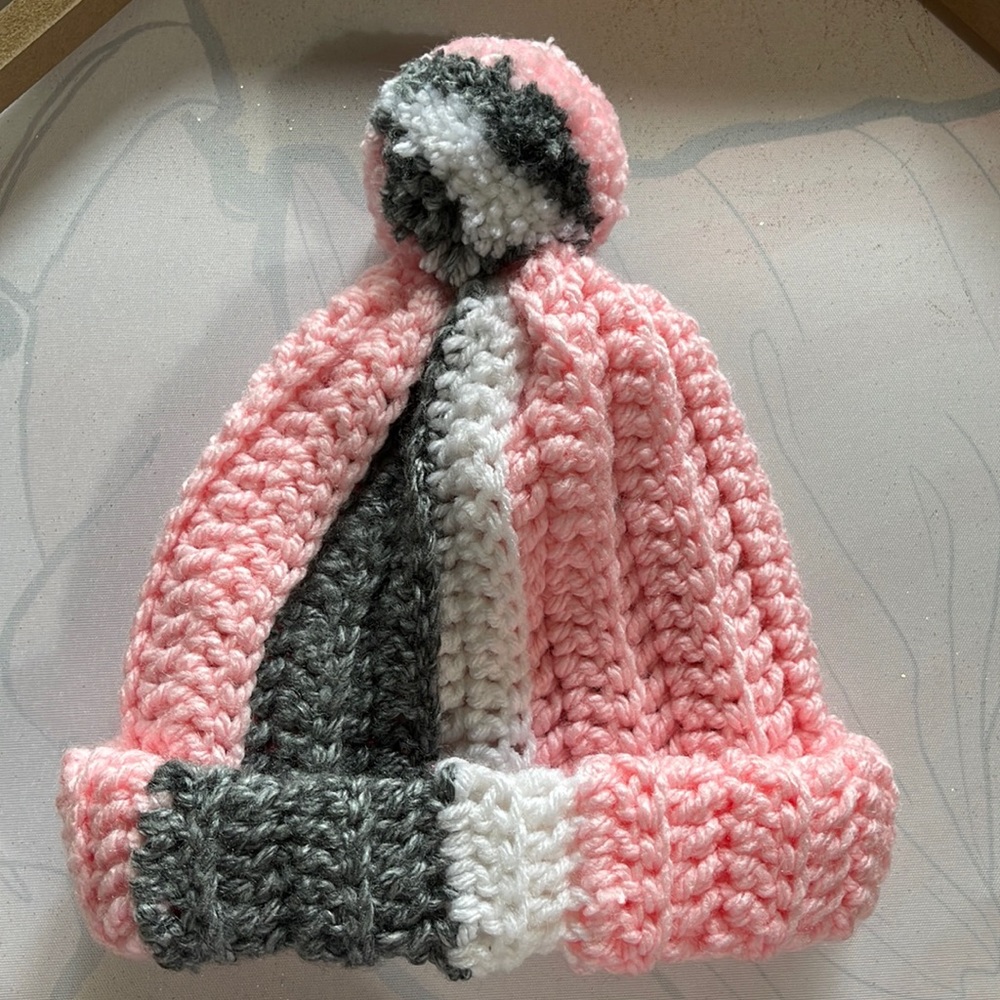 Kids Handmade Crocheted Winter Hat